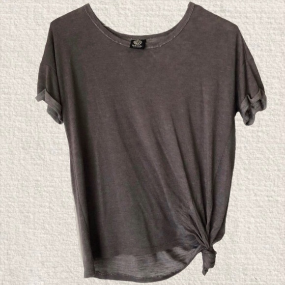 Comfy Taupe Knotted Tee - Picture 1 of 1